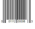 Barcode Image for UPC code 001112000063