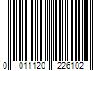 Barcode Image for UPC code 0011120226102