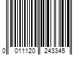 Barcode Image for UPC code 0011120243345