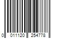 Barcode Image for UPC code 0011120254778