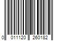 Barcode Image for UPC code 0011120260182