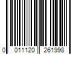 Barcode Image for UPC code 0011120261998