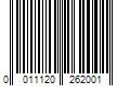 Barcode Image for UPC code 0011120262001