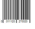 Barcode Image for UPC code 0011120270020