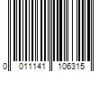 Barcode Image for UPC code 0011141106315