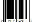 Barcode Image for UPC code 001114400618