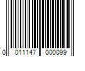 Barcode Image for UPC code 0011147000099