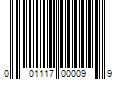 Barcode Image for UPC code 001117000099