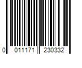 Barcode Image for UPC code 0011171230332