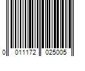 Barcode Image for UPC code 0011172025005