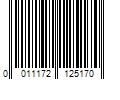 Barcode Image for UPC code 0011172125170
