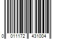 Barcode Image for UPC code 0011172431004