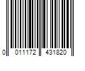 Barcode Image for UPC code 0011172431820