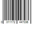 Barcode Image for UPC code 0011172447036