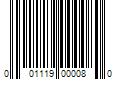 Barcode Image for UPC code 001119000080