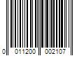 Barcode Image for UPC code 0011200002107