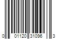 Barcode Image for UPC code 001120310963