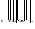 Barcode Image for UPC code 001120997003