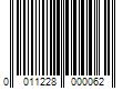 Barcode Image for UPC code 0011228000062