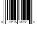 Barcode Image for UPC code 001125600229