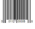 Barcode Image for UPC code 001127000058