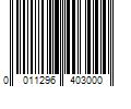 Barcode Image for UPC code 0011296403000