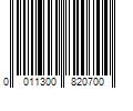 Barcode Image for UPC code 0011300820700