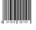 Barcode Image for UPC code 0011313021101