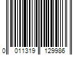 Barcode Image for UPC code 0011319129986