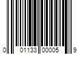 Barcode Image for UPC code 001133000059