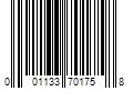 Barcode Image for UPC code 001133701758