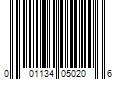 Barcode Image for UPC code 001134050206