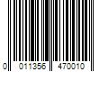 Barcode Image for UPC code 0011356470010