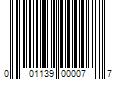 Barcode Image for UPC code 001139000077