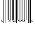 Barcode Image for UPC code 001140000080