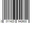 Barcode Image for UPC code 0011423942600