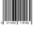 Barcode Image for UPC code 0011433115162