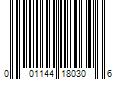 Barcode Image for UPC code 001144180306