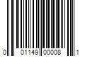 Barcode Image for UPC code 001149000081