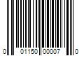 Barcode Image for UPC code 001150000070