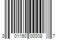 Barcode Image for UPC code 001150000087