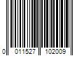 Barcode Image for UPC code 0011527102009