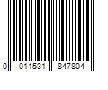 Barcode Image for UPC code 0011531847804