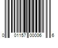 Barcode Image for UPC code 001157000066