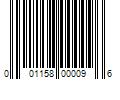 Barcode Image for UPC code 001158000096