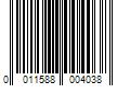 Barcode Image for UPC code 0011588004038