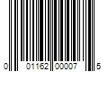 Barcode Image for UPC code 001162000075