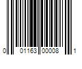 Barcode Image for UPC code 001163000081