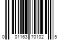 Barcode Image for UPC code 001163701025