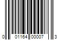 Barcode Image for UPC code 001164000073